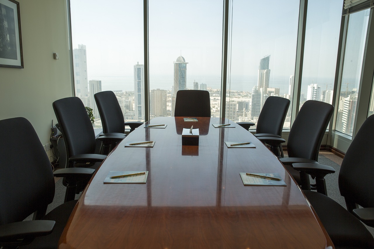 Client and advisor meeting in an office